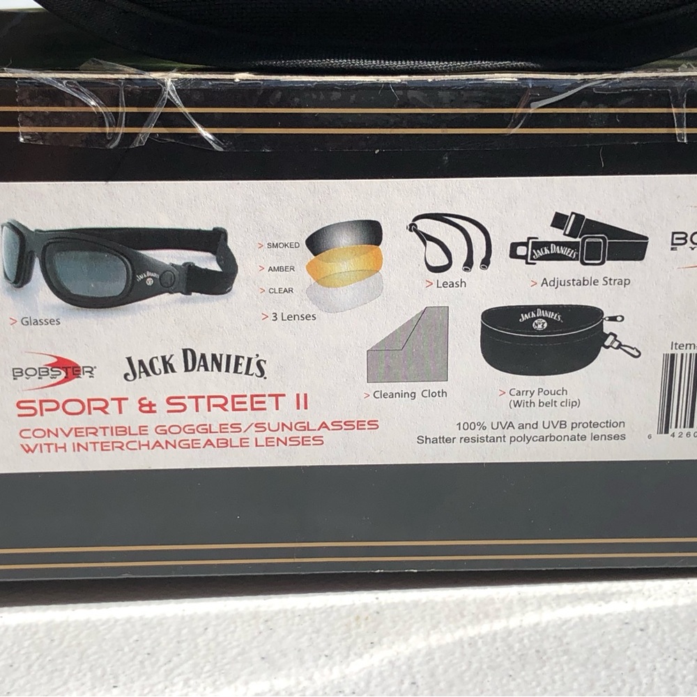Jack Daniels riding glasses